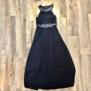 PRICE DROP‼️ Elegant Long Navy Blue Dress
